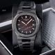 Best Replica Patek Philippe Nautilus Frosted Watch Solid Black 40mm (3)_th.jpg